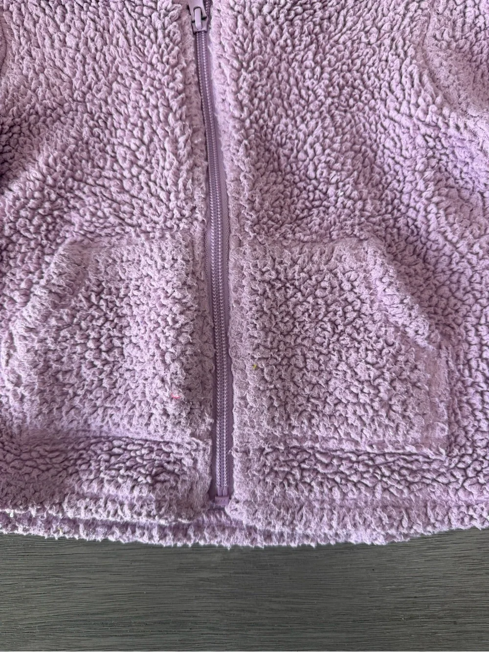 The Children's Place Plush Zip-Up Jacket - Light Purple